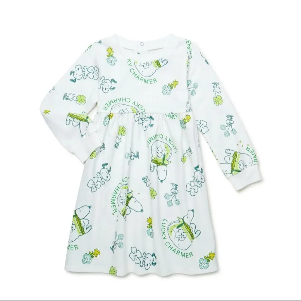 Family Look Twins Patrick's Day Lucky Snoopy Bundle Size 4T